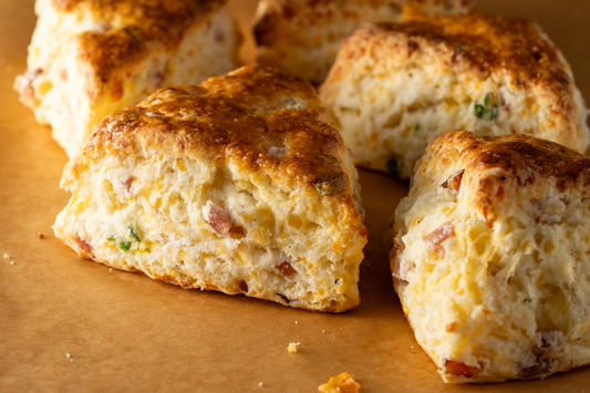 Ham & Cheese Savory Scones